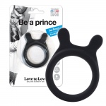 Pierścień erekcyjny, silikonowy z uszami Be a prince Love to Love