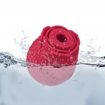 Ssąca róża, wibrujący masażer do łechtaczki, sutków - Unihorn Red Rose